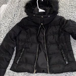 Old Navy fur hooded, heavy coat